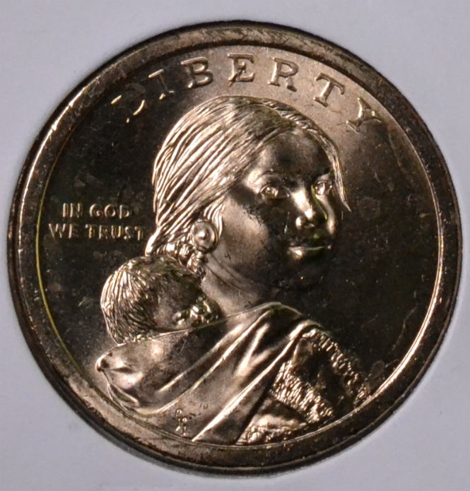 2012P Trade Routes in The 17th Century Sacagawea Dollar BU
