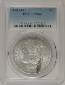 1883-O モルガンダラー PCGS MS64 Morgan dollar MS 64 Graded 1883 Year Morgan US Dollars (1878-1921) for