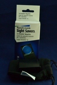 Carson MiniBrite C 5X Pocket Magnifier With Built-In LED Light And Sliding Case