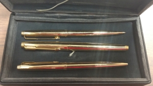 3pc Parker 75 Presidential 14K Gold Pen and Pencil set