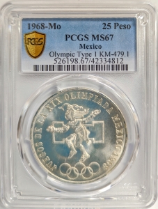 11-1 1968 MEXICO OLYMPIC 25PESOS 10枚組 y19-502875 Olympic Games Coin 25 Pesos Juegos de la XIX Olimpiada Mexico 1968
