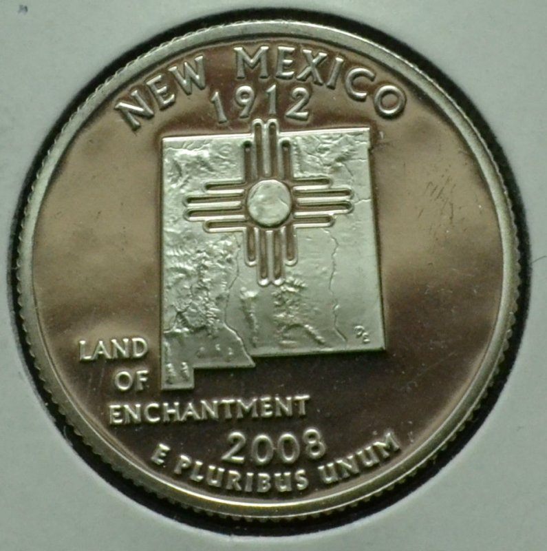 2008S New Mexico Quarter Silver Proof