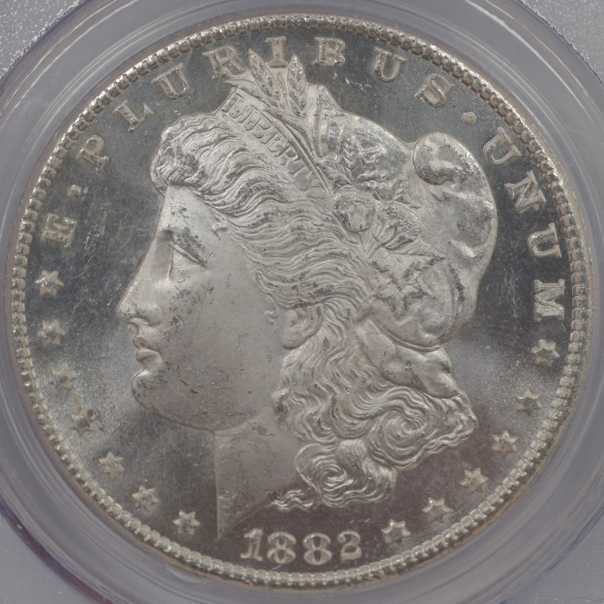 1882-CC U.S. $1 - Morgan Silver Dollar - PCGS MS64PL