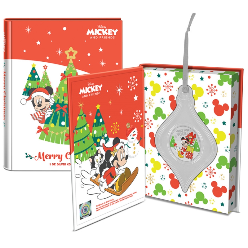 2021 $2 Niue - Mickey & Friends: Merry Christmas (1oz Silver)
