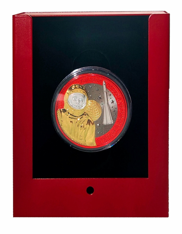【gagarinbentou】 Interkosmos: Gagarin 1 oz Silver BU - Germania Mint