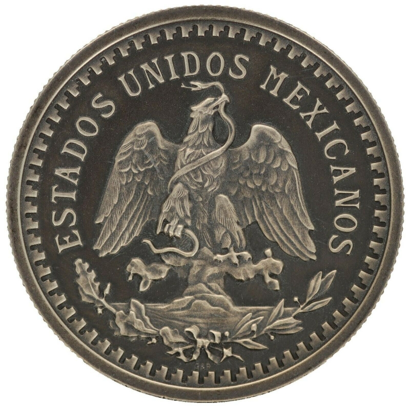 2021 Intaglio Mint 50 Pesos 100th Anniversary 2oz Antiqued Silver