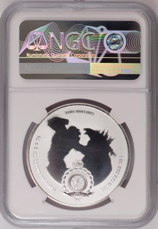 2021 Niue $2 - Godzilla vs. Kong: Kong 1oz Silver - NGC MS69