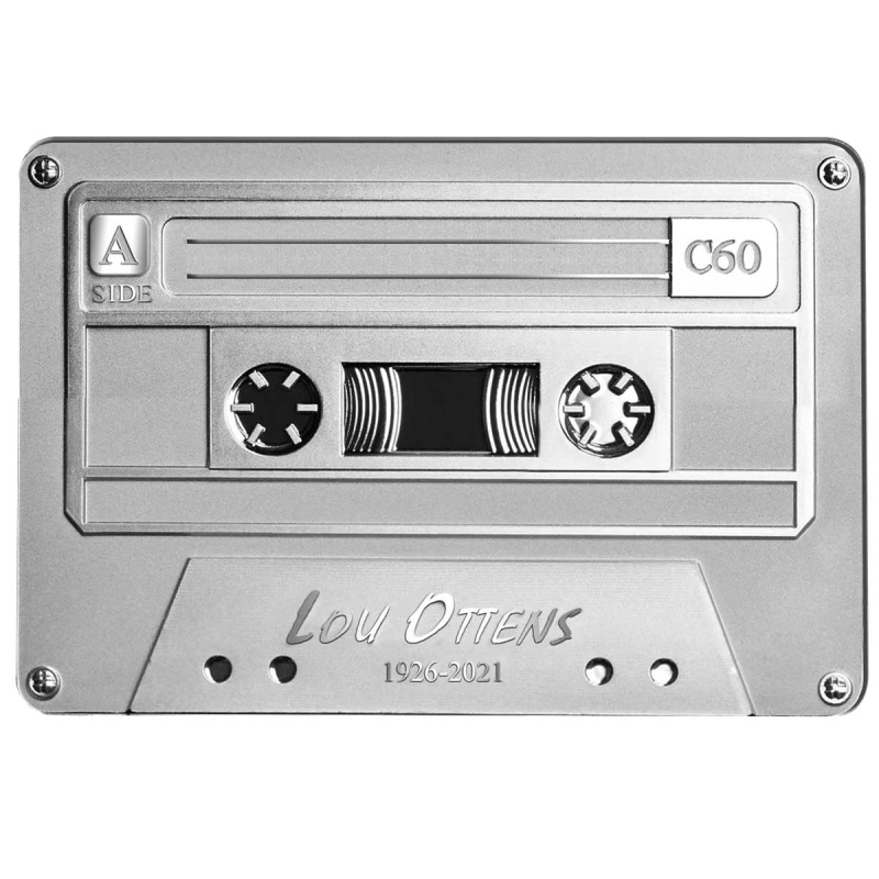 2022 Niue $2 - Lou Ottens 1926-2021: Cassette Tape - 2oz Silver