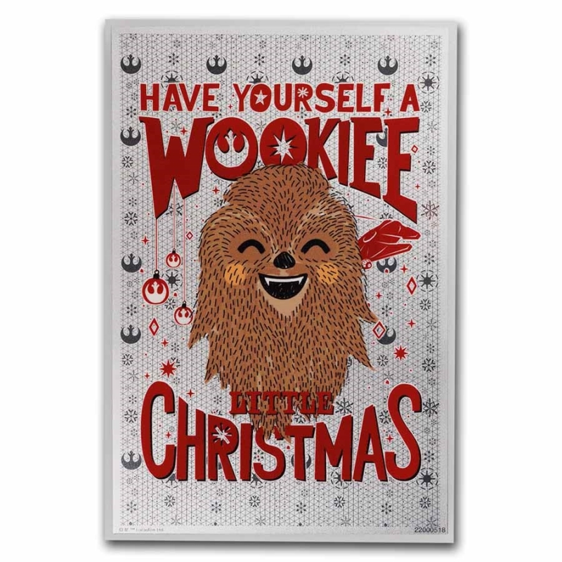 2022 $2 Niue - Star Wars: Season's Greetings Wookie Christmas - 5g Silver Foil