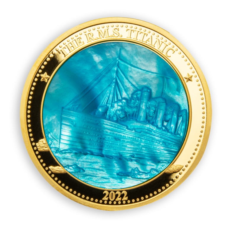 2022 Solomon Islands $25 - Titanic Mother of Pearl - 1oz