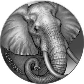 2023 Cameroon 2000 Francs - Epressions of Wildlife: Elephant (2oz Silver)