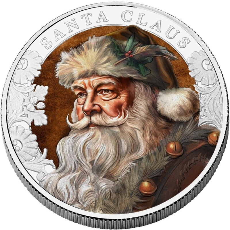 2023 Cameroon 2000 Francs - Santa Claus - 1oz Silver (Colorized)
