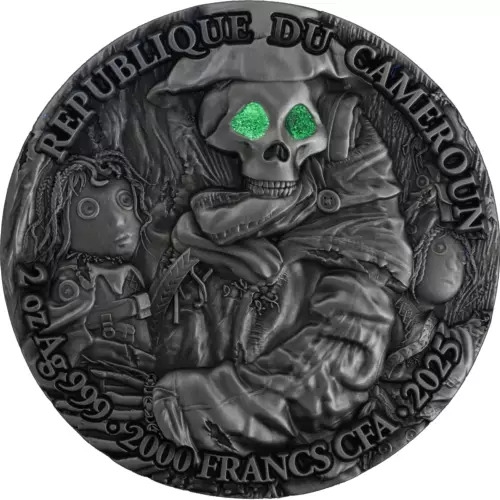 2025 Cameroon Scarecrow 2oz .999 Silver Round