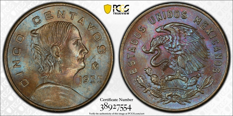 1955 Cinco Centavos Coin Value 46