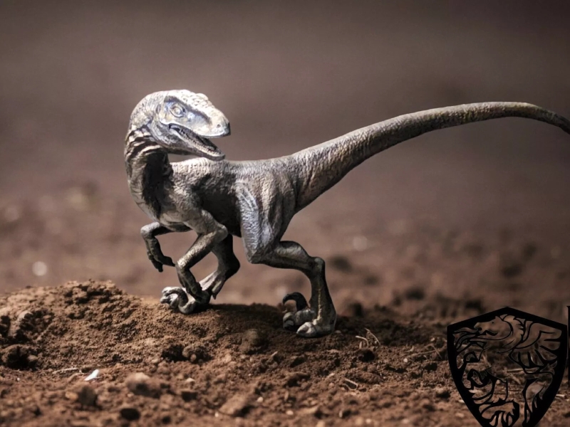 Metallic Silver Raptor AB Custom Silver Raptor .999 Sterling Silver Statue