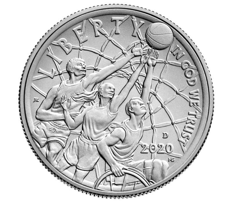 2020 50¢ - Basketball Hall of Fame (Uncirculated) - United States Mint