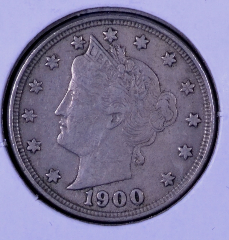 1900 5C Liberty Head Nickel EF