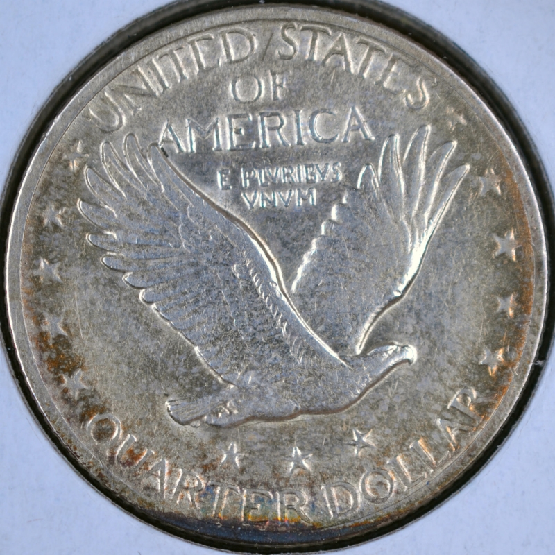 1917 25C Standing Liberty Quarter Type 2 AU 1917-25c-standing-liberty-quarter-type-2-au