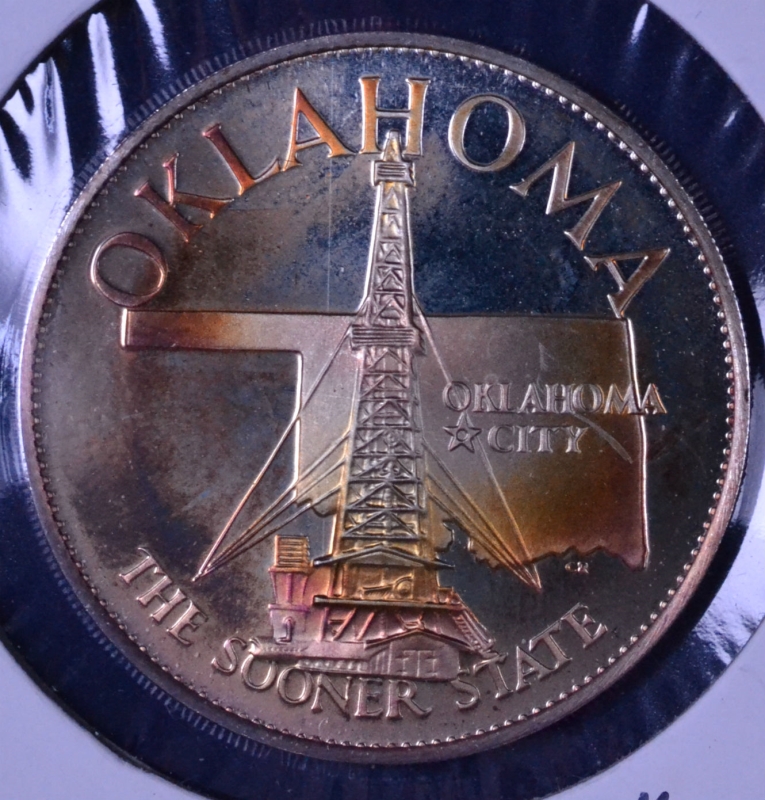 TONED State of Oklahoma Silver Medallion