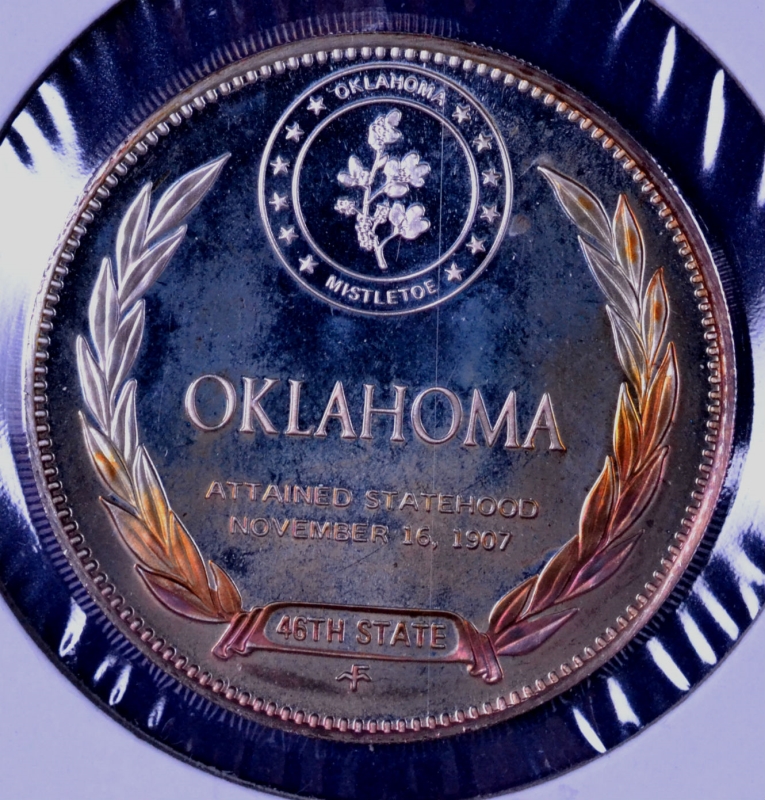TONED State of Oklahoma Silver Medallion