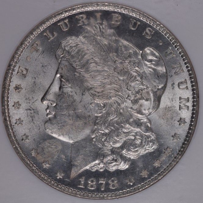 1878 8TF Morgan Silver Dollar - NGC MS62 VAM 14.1 Doubled Eye