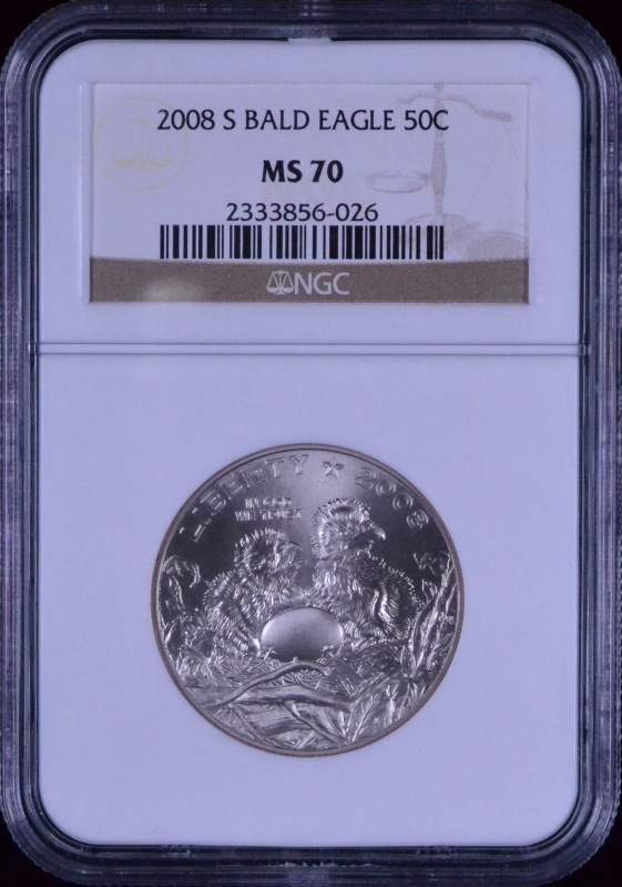 2008-S Bald Eagle Recovery Commemorative Half Dollar NGC MS 70 2333856-026