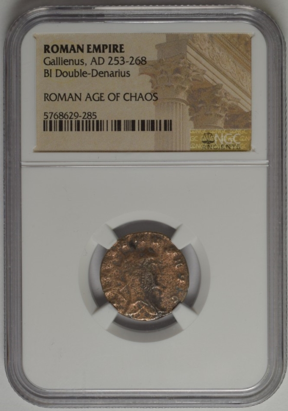 Roman Empire Gallienus 253-268 AD BI Double-Denarius - NGC Ancients