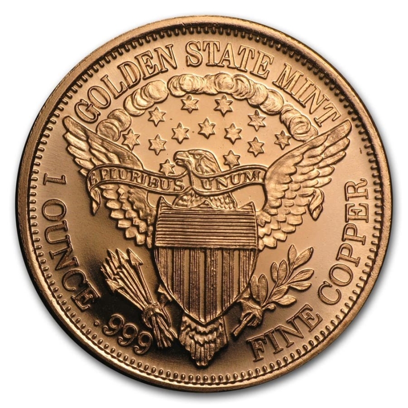 1 oz Copper Round Statue of Liberty