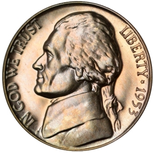 1950's Jefferson Nickels