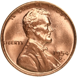 1950's Lincoln Memorial Pennies
