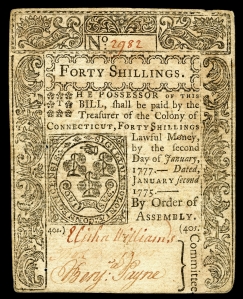 Connecticut Colonial Currency