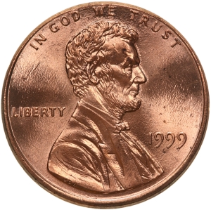 1990's Lincoln Memorial Cents