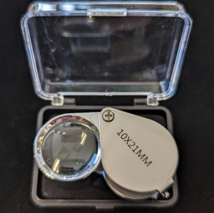 10x21 High Power Magnifying Glass - Jewelers Loupe MG55367