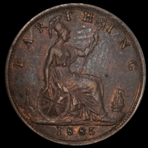 1885 Great Britain 1 Farthing - Victoria (2nd portrait; 2nd type)