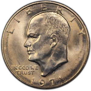 1971-D U.S. $1 - Eisenhower 'Ike' Dollar - CHBU