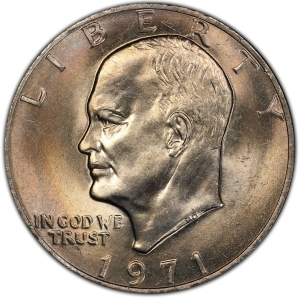 1971-P U.S. $1 - Eisenhower 'Ike' Dollar - CHBU
