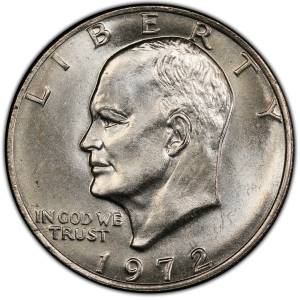 1972-P U.S. $1 - Eisenhower 'Ike' Dollar - CHBU (Type 3)