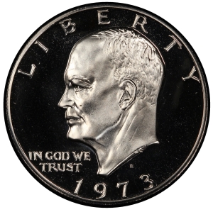 1973-S U.S. $1 - Eisenhower 'Ike' Dollar - Gem Proof (Clad)