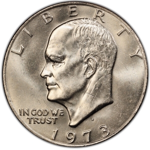 1973-D U.S. $1 - Eisenhower 'Ike' Dollar - CHBU