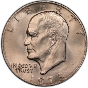 1973-P U.S. $1 - Eisenhower 'Ike' Dollar - CHBU