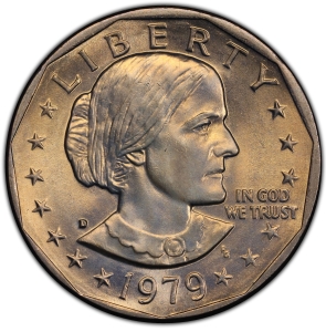 1979-D U.S. $1 - Susan B. Anthony Dollar - BU