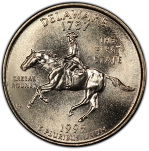 1999-P U.S. 25¢ - Delaware State Washington Quarter - BU