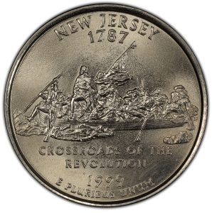 1999-D U.S. 25¢ - New Jersey State Washington Quarter - BU