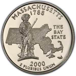2000-S U.S. 25¢ - Massachusetts State Washington Quarter - Proof