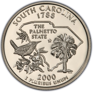 2000-S U.S. 25¢ - South Carolina State Washington Quarter - Proof