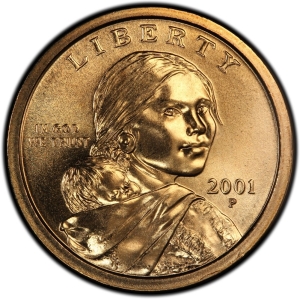 2001-P U.S. $1 - Sacagawea Dollar - BU