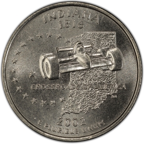 2002-D U.S. 25¢ - Indiana State Washington Quarter - BU