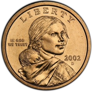2002-D U.S. $1 - Sacagawea Dollar - BU