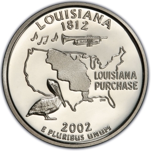 2002-S U.S. 25¢ - Louisiana State Washington Quarter - Proof