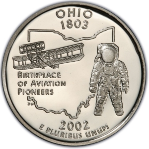2002-S U.S. 25¢ - Ohio State Washington Quarter - Proof